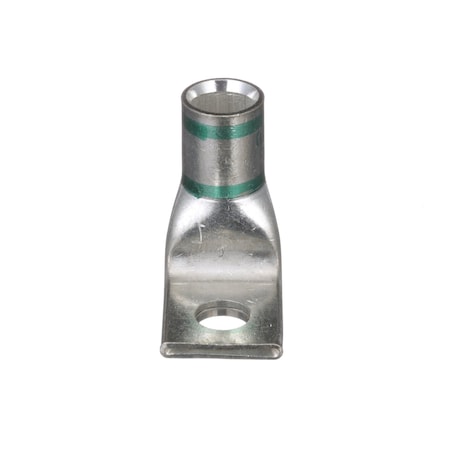 Panduit One-Hole Compression Lug, 1 AWG Max, Standard Barrel, Copper, Green LCAX1-56F-X